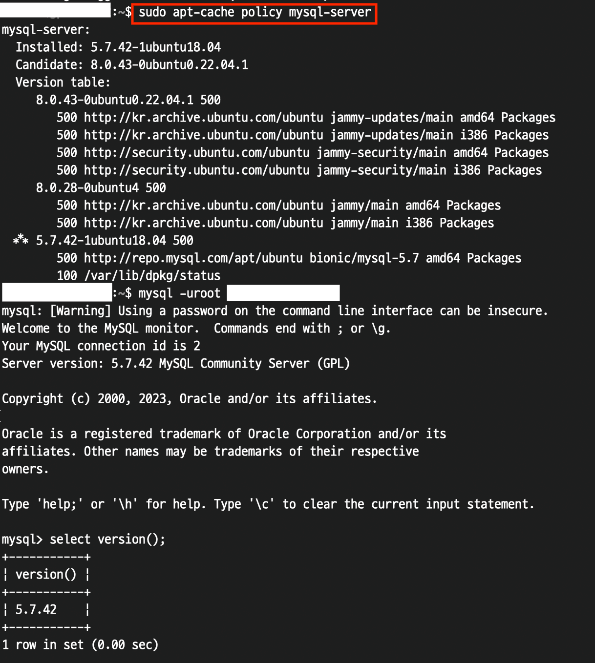 [Ubuntu] 우분투 22.04.1 MySQL 5.7 설치하기 완벽 가이드