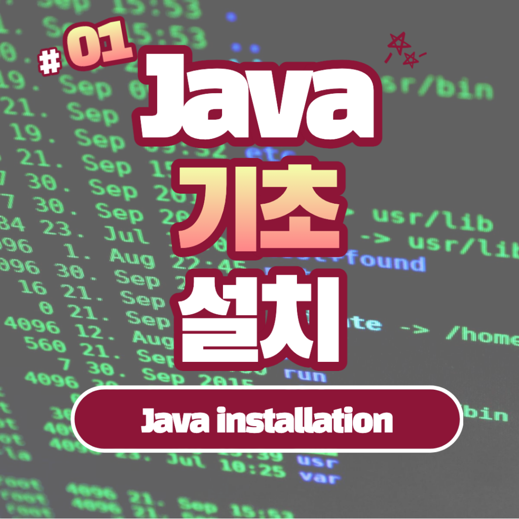 Java 설치 (Java installation)